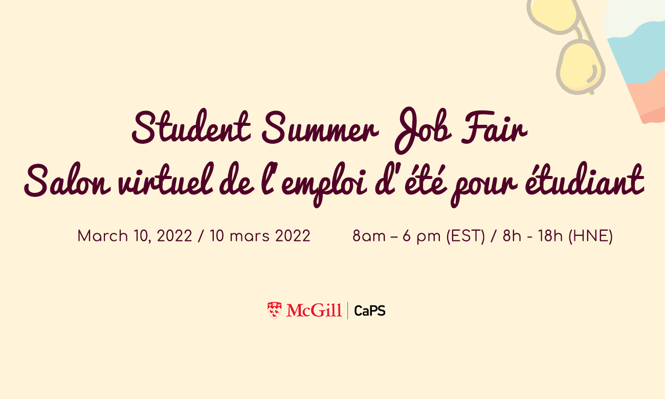 Home McGill Career Planning Service Service de planification de